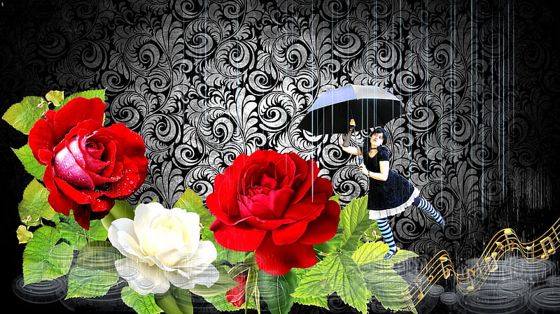 Singing and Dancing in the Rain, tuyet voi, mon an, cua nguoi, am nhac, HD wallpaper