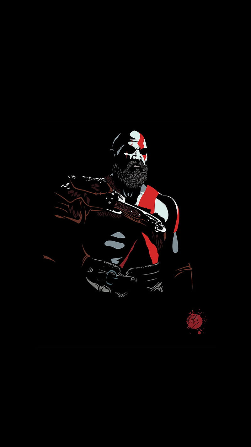 God Of War, black, dark, game, gaming, HD phone wallpaper | Peakpx