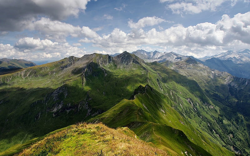 Mountain Range - 7000th !, Mountain Range, nature, earth, clouds, sky, flora, landscape, HD wallpaper