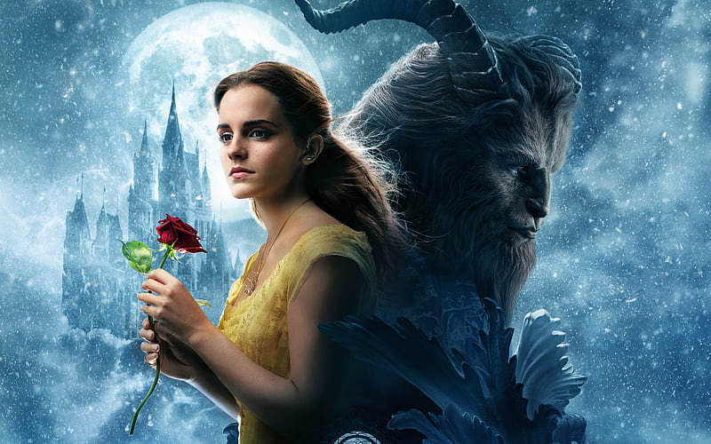 Beauty And The Beast Movie, beauty-and-the-beast, 2017-movies, movies, HD wallpaper