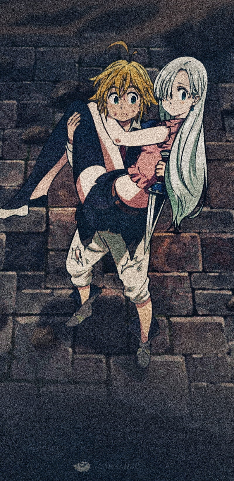 7DS Meliodas x Eli, anime, nanatsu no taizai, tumbrl, HD phone wallpaper