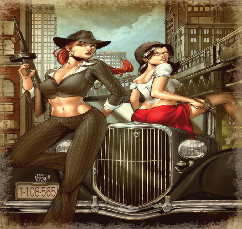 Pin up Gangster.