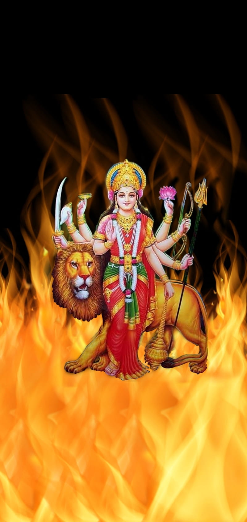 Durga, amman, god, lord, HD phone wallpaper