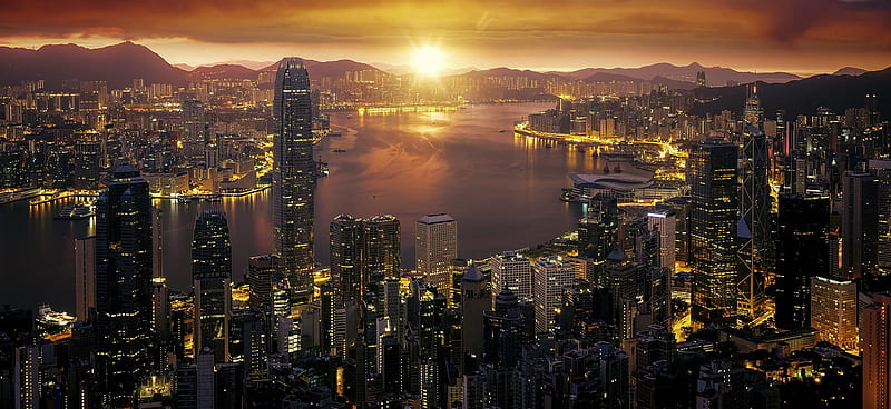 Contact us - Hong Kong Office - Lion Trust Singapore, Hong Kong Sunrise, HD wallpaper