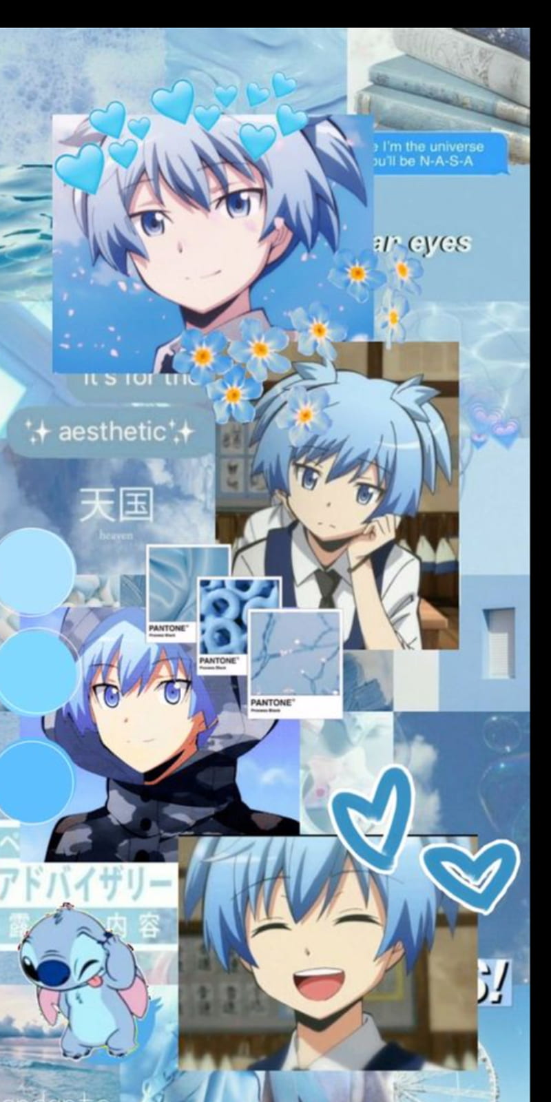 Blue aesthetic, Assassination classroom, Nagisa, Nagisa Shiota, HD phone wallpaper