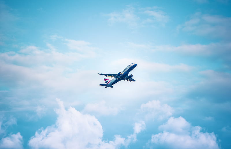 airplane, flight, sky, wings, HD wallpaper