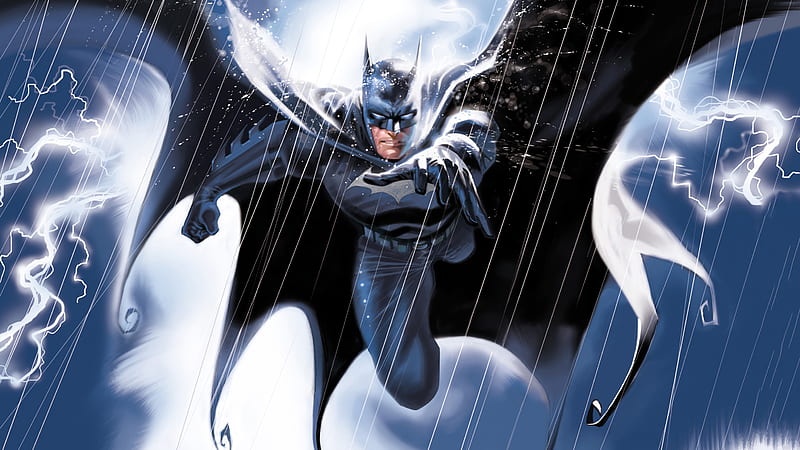 Batman Under The Rain, batman, superheroes, artwork, digital-art, artstation, HD wallpaper