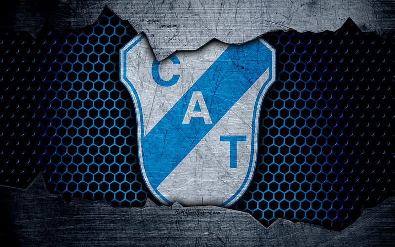 Temperley Superliga, logo, grunge, Argentina, soccer, football club, metal texture, art, Temperley FC, HD wallpaper