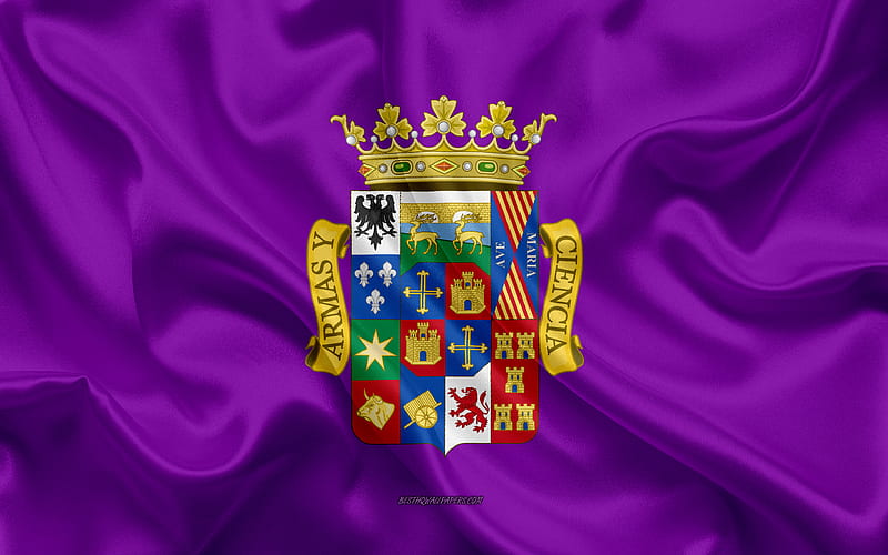 Palencia Flag silk texture, silk flag, Spanish province, Palencia, Spain, Europe, Flag of Palencia, flags of Spanish provinces, HD wallpaper