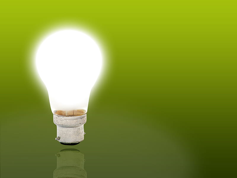 green light bulb wallpaper