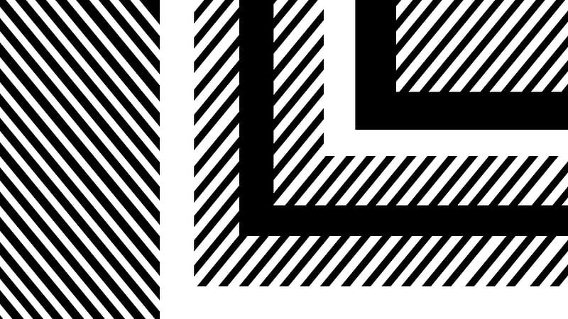 Abstract, Lines, Stripes, Black & White, HD wallpaper