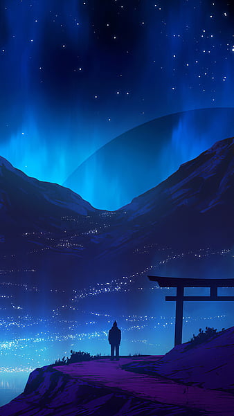 Ai Art Anime Girls Vertical Sun Mountains Wallpaper - Resolution:2000x4000  - ID:1364445 - wallha.com