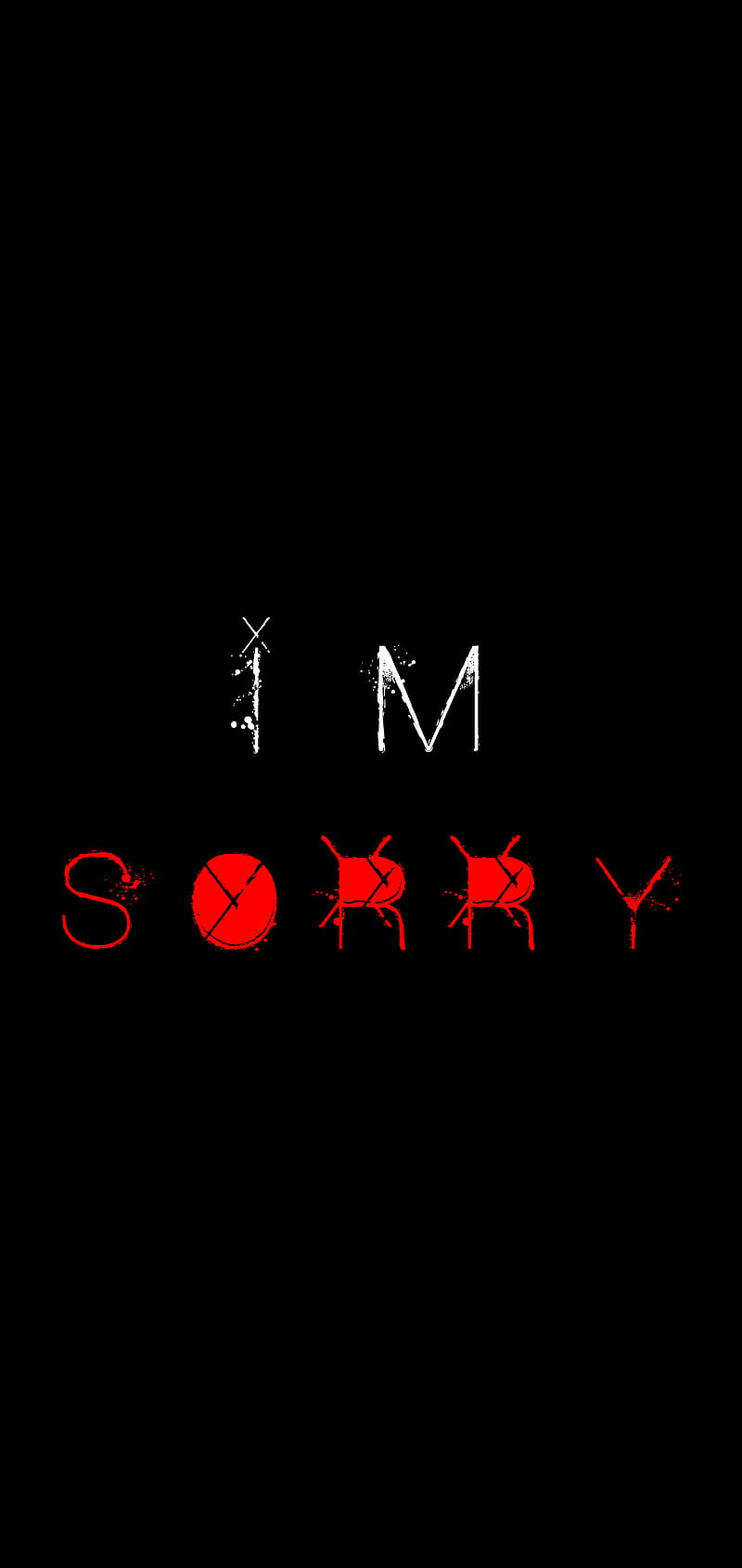 IM SORRY, android, dark, emo, goth, iphone, sad, HD phone wallpaper