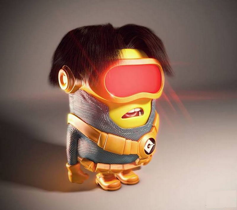 Cyclops Minion, cool, glasses, xmen, HD wallpaper