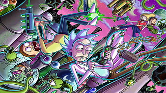 Zany Morty Smith Neon Wallpapers - Cool Cartoon Wallpapers HD