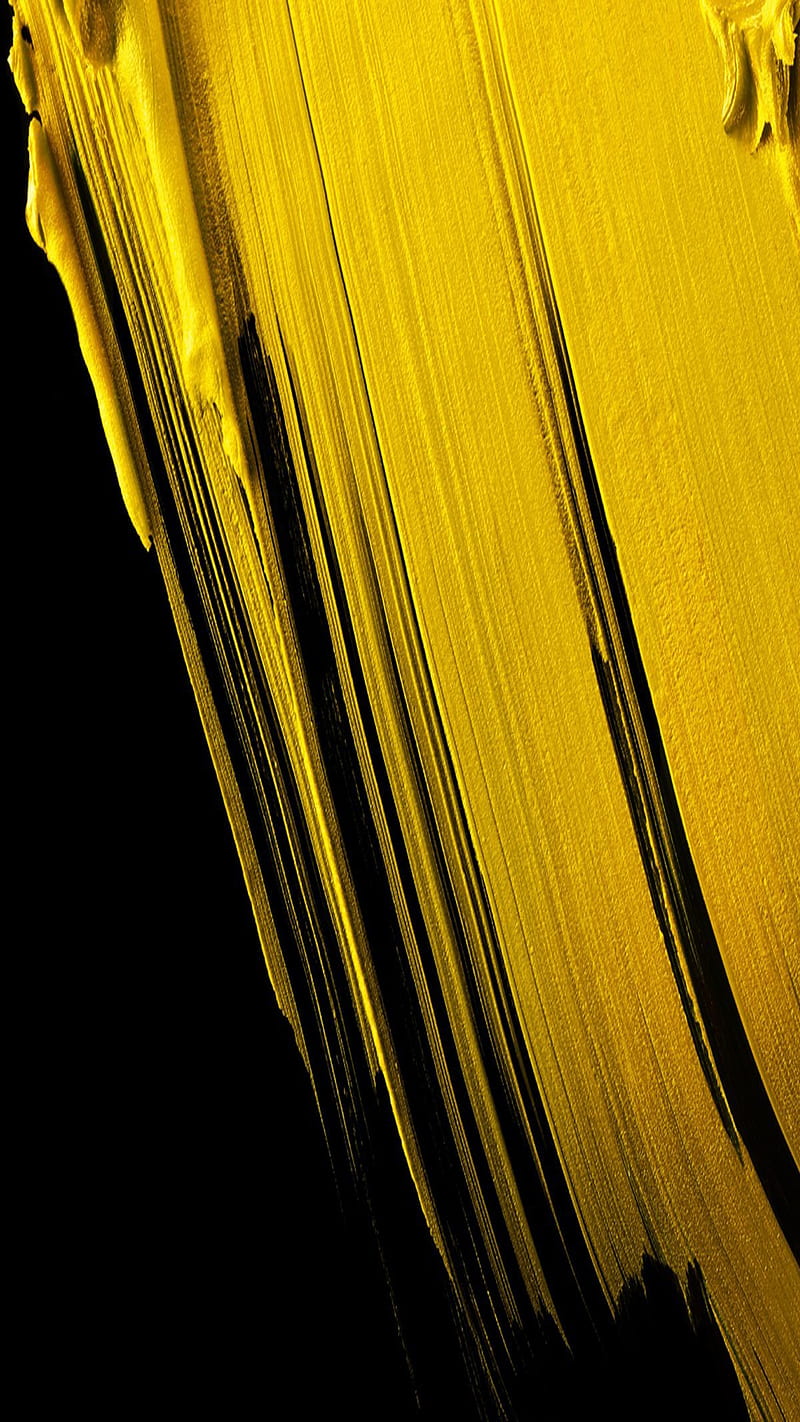 Essential Phone, 929, abstract, black new, stock yellow, HD phone wallpaper