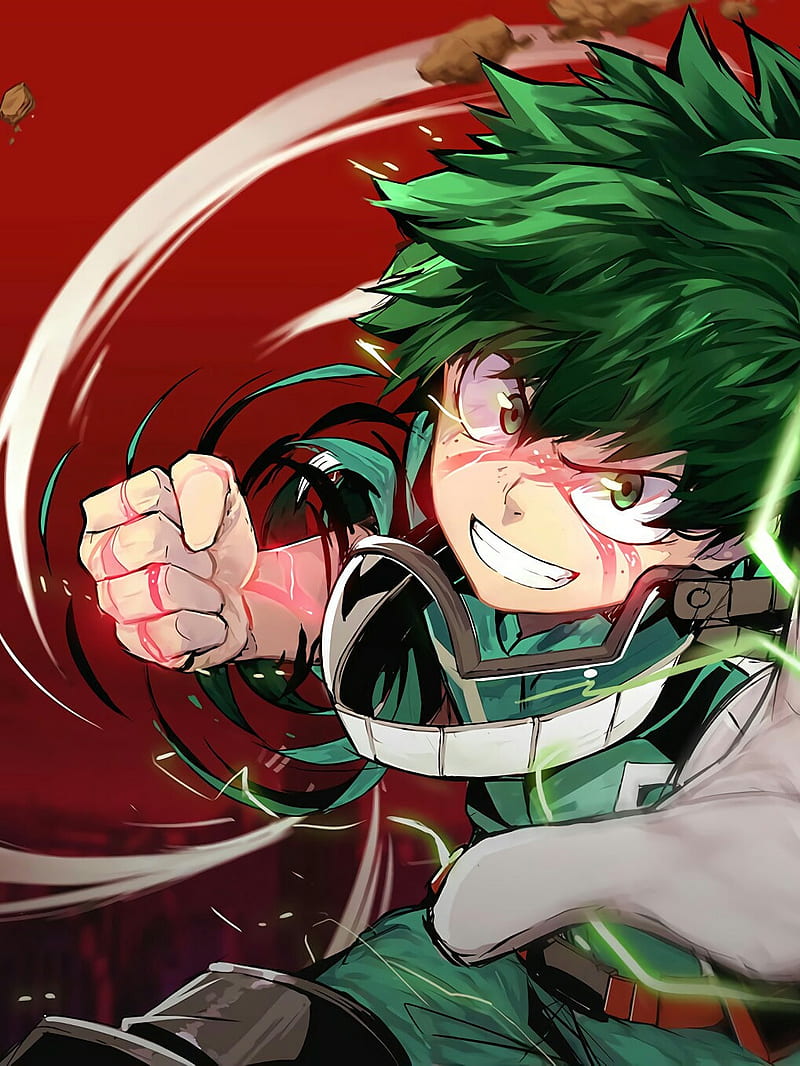 Midoriya, bnha, goku, my hero academia, HD phone wallpaper