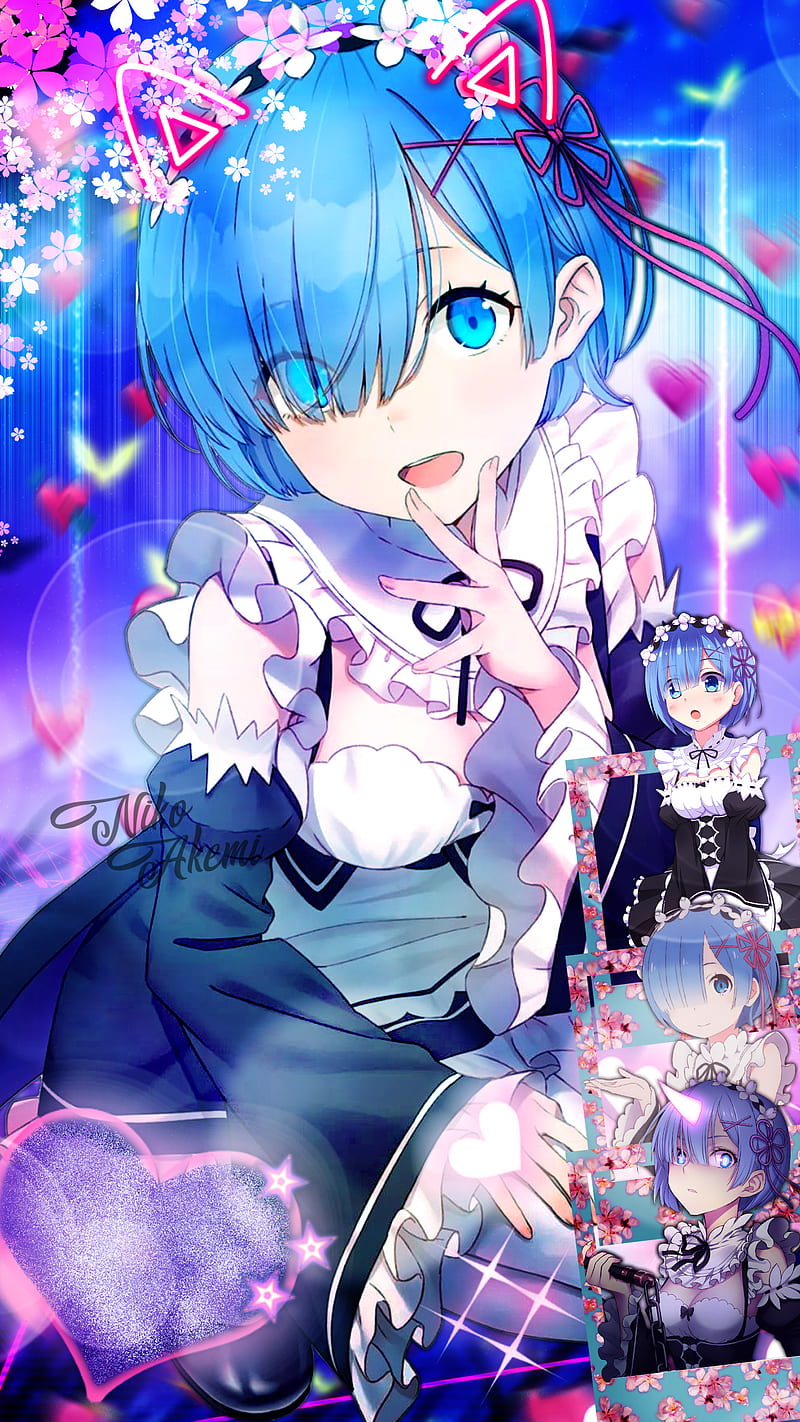 Rem Electric Blue Art Hd Mobile Wallpaper Peakpx