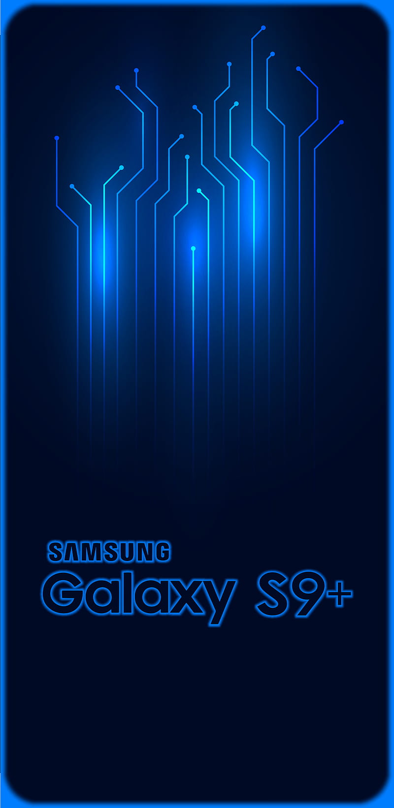 Blue S9 plus, blue, dark, galaxy, s9, s9 plus, samsung, techno, HD phone wallpaper