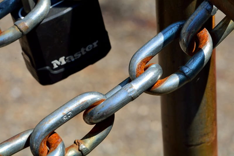 Lock and Key, chain link, chain, lock, HD wallpaper