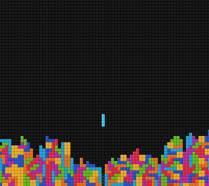 Tetris, background, black, colorful, colors, game, HD wallpaper