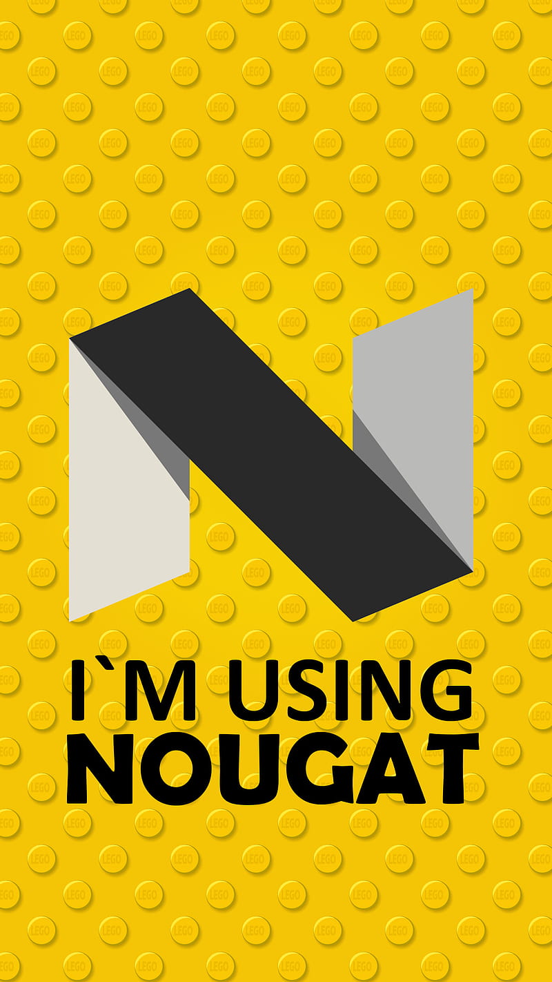 nougat, android, batman, black, lego, theme, yellow, HD phone wallpaper
