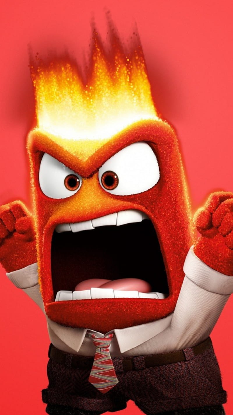 Inside out, anger, emotion, HD phone wallpaper
