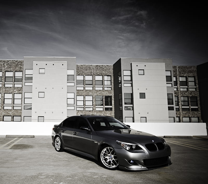 BMW Car Grey Design, building, sport, style, HD wallpaper