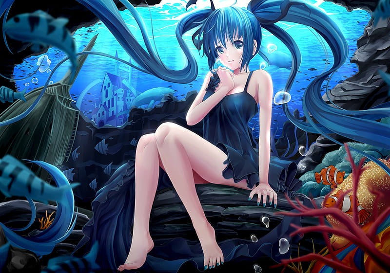 Blue Ocean Anime Wallpapers - Wallpaper Cave