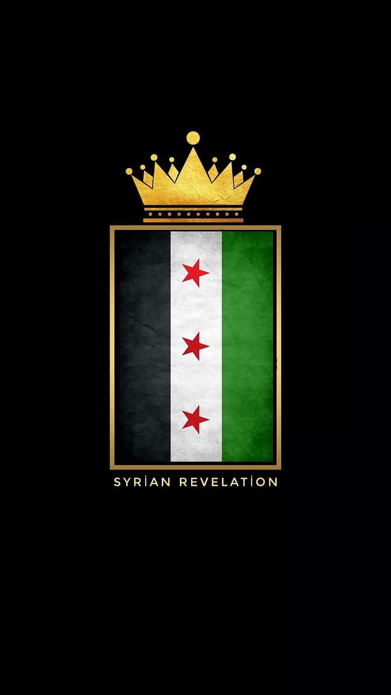 Flag Syria from Brush Strokes. Flag of Syrian Arab Republic on