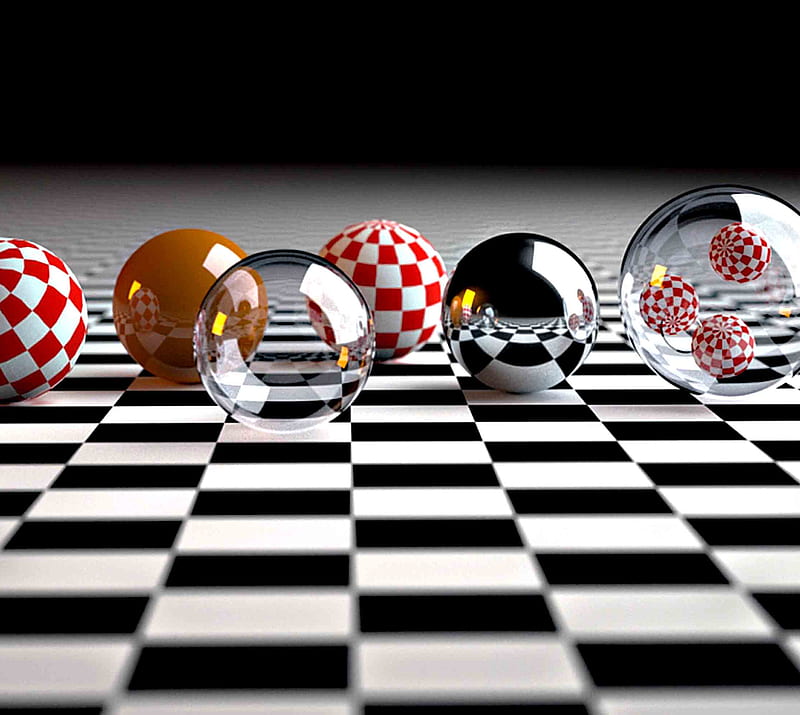 Chess Balls, balls, chess, HD wallpaper