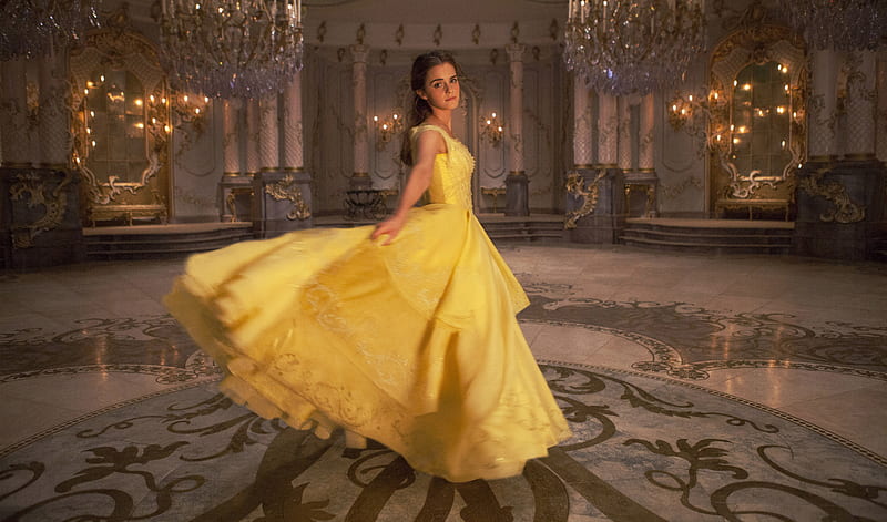 Emma Watson In Beauty And The Beast, beauty-and-the-beast, emma-watson, 2017-movies, HD wallpaper