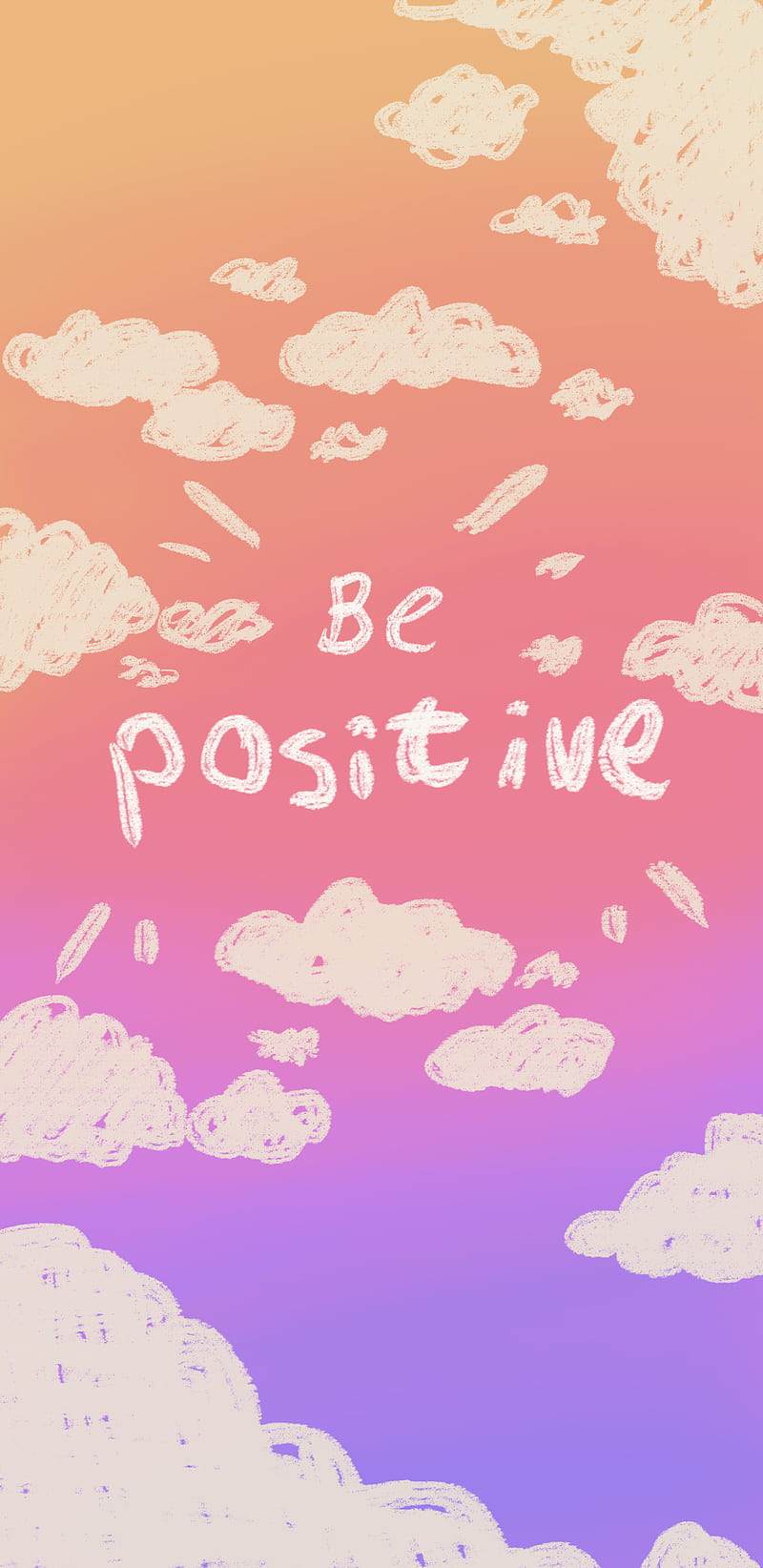 Be positive, bepositive, cute, cute, pastel, pink, wholesome, HD phone  wallpaper | Peakpx