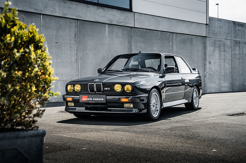 BMW M3 E30 3 Series Black Coupe, bmw-m3, bmw, carros, 2020-cars, HD wallpaper