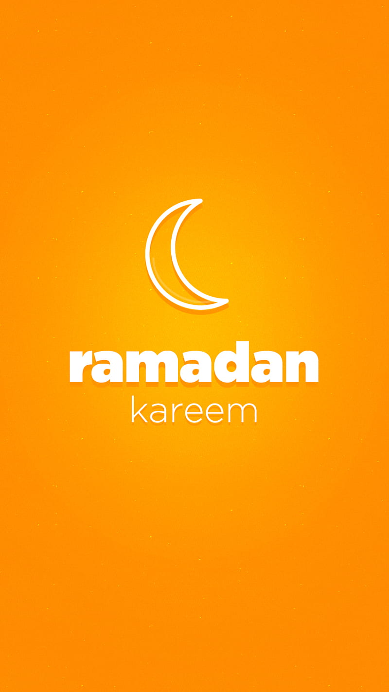 Ramadan Kareem-2, eid, islam, kareem, muslim, neat, ramadan, simple, yellow, HD phone wallpaper