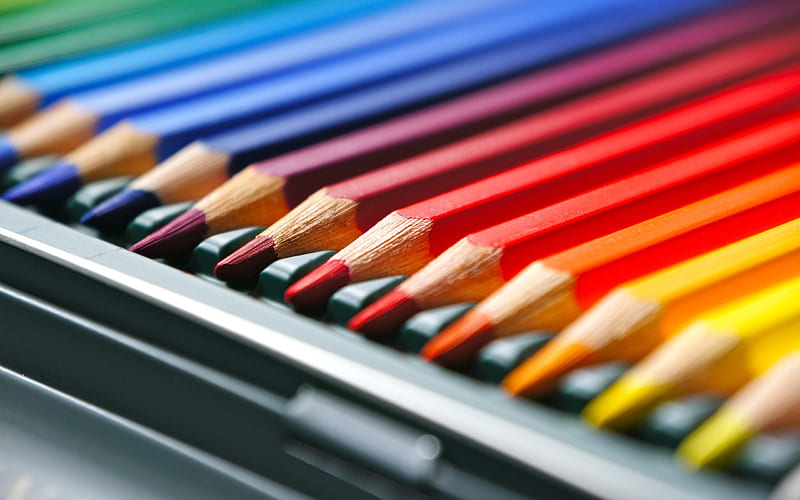 colorful crayons-High Quality, HD wallpaper