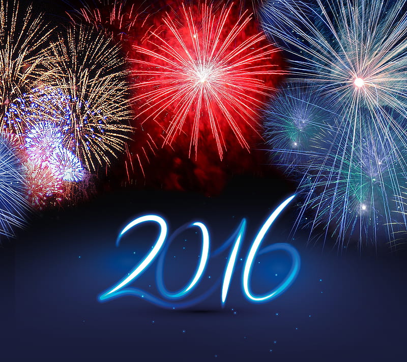 Happy new year 2016, beginning, calendar, happy new year, holiday, HD wallpaper