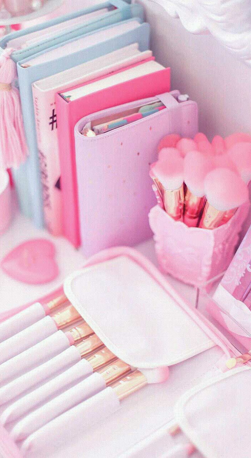 Makeup, pink, cute, HD phone wallpaper | Peakpx