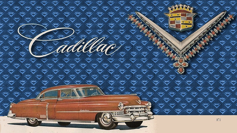 1951 Cadillac vintage ad art 2, General Motors, Cadillac, Vintage Cadillac advertisement, 1951 Cadillac, Cadillac , Cadillac Background, HD wallpaper