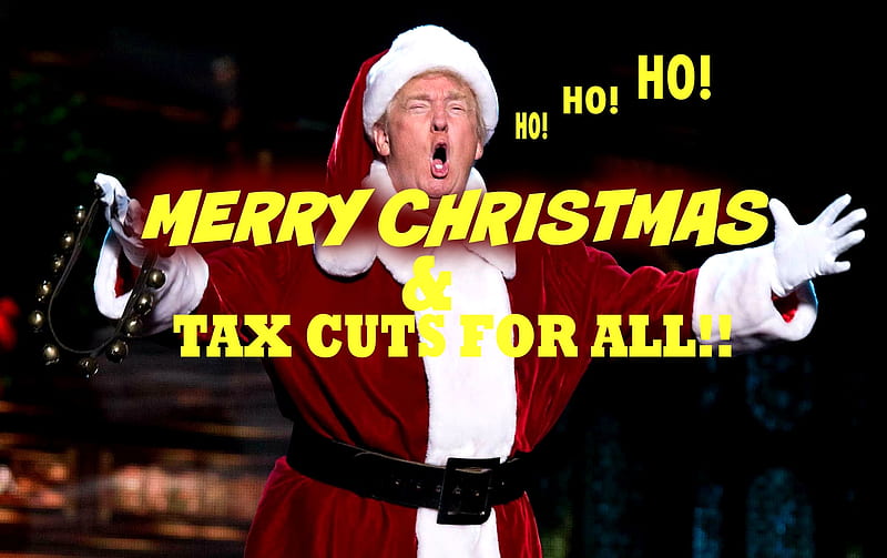 Santa Trump . ., Christmas, President, Tax Cuts, Holiday, Santa, Trump, political, HD wallpaper
