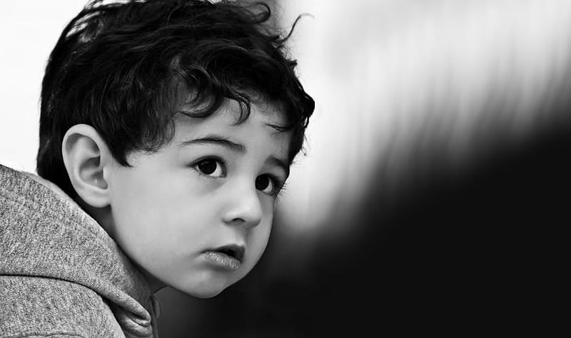 The little boy, black and white, cute, boy, other, HD wallpaper | Peakpx