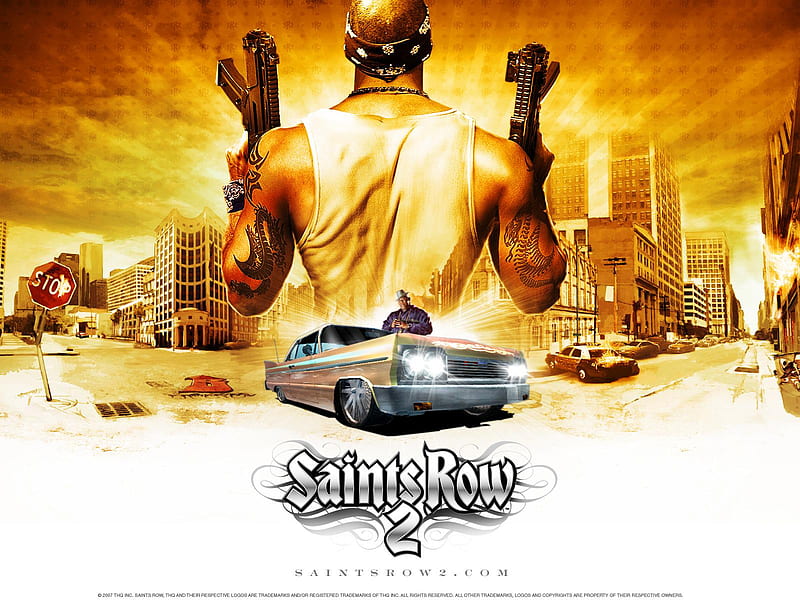Saint's Row 2, action, game, crime, saints row 2, adventure, HD wallpaper