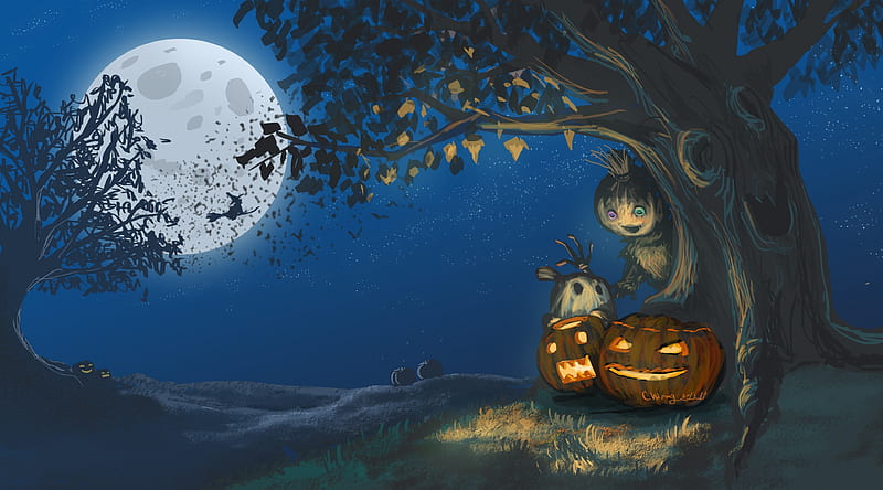 Halloween, Jack-o-lanterns, Talking Tree, ... Ultra, Holidays ...