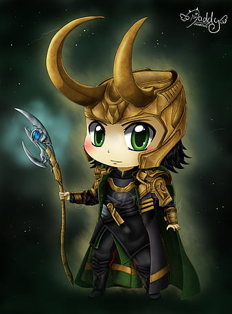 Loki, avengers, chibi, marvel, HD phone wallpaper | Peakpx