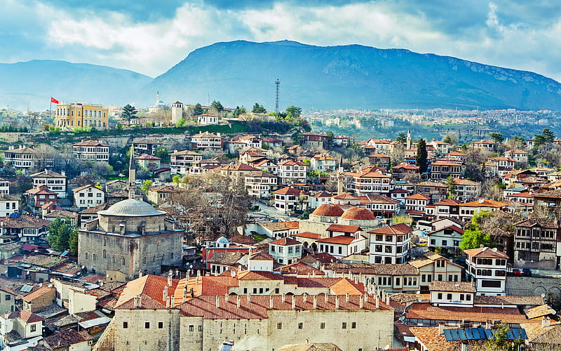 Turkey, cityscapes panorama, summer, R, turkish city, HD wallpaper