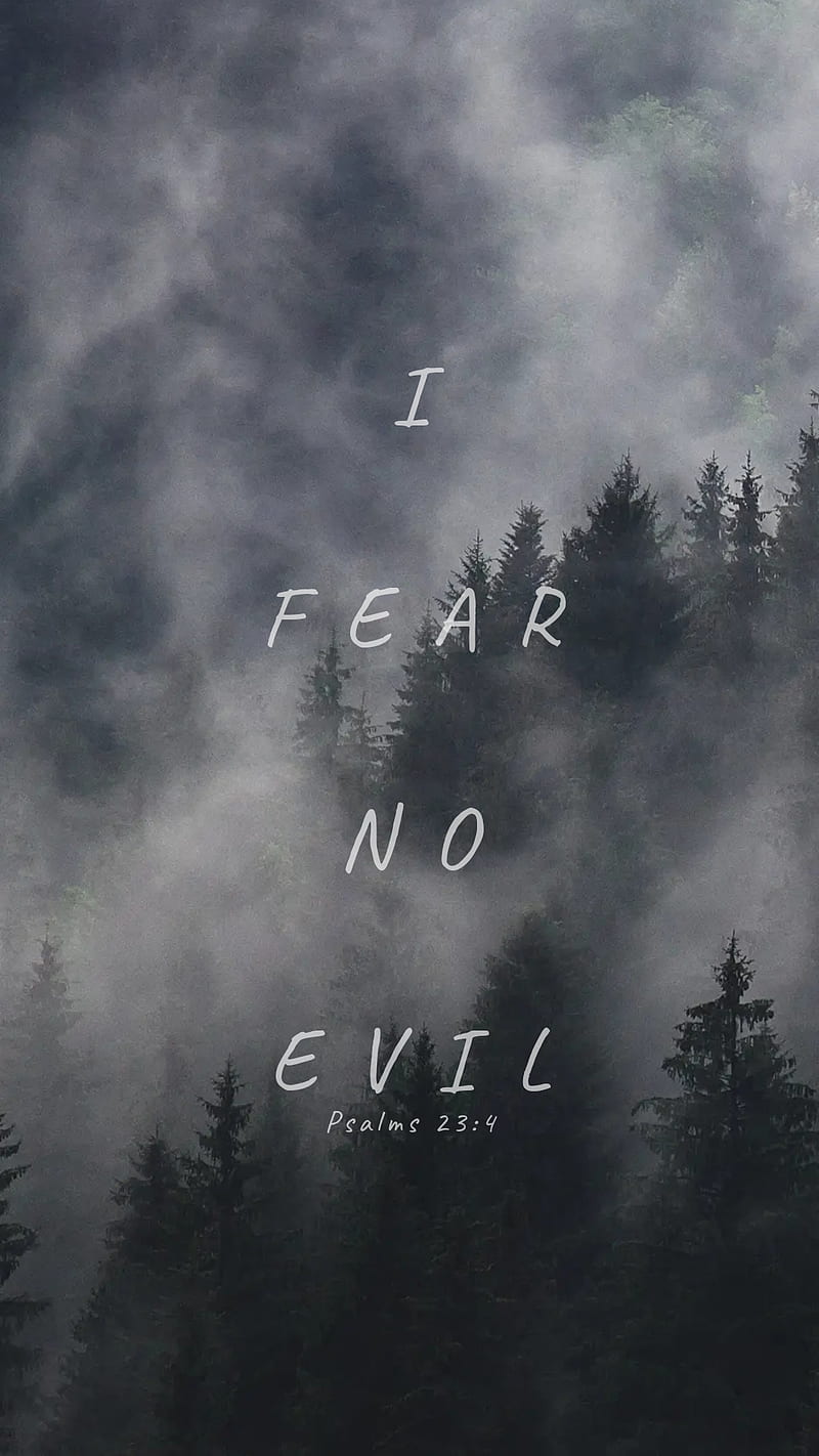 Fear No Evil, christianity, clouds, god, jesus, nature, prayer, psalm,  religion, HD phone wallpaper | Peakpx