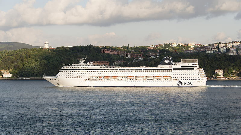 White MSC Cruise Ship Cruise Ship, HD wallpaper
