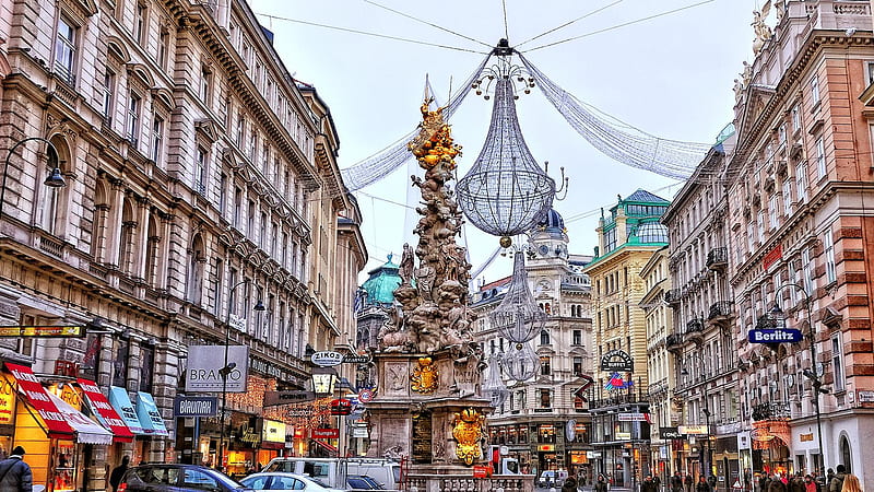 Beautiful Vienna In For, Austria Christmas, HD wallpaper