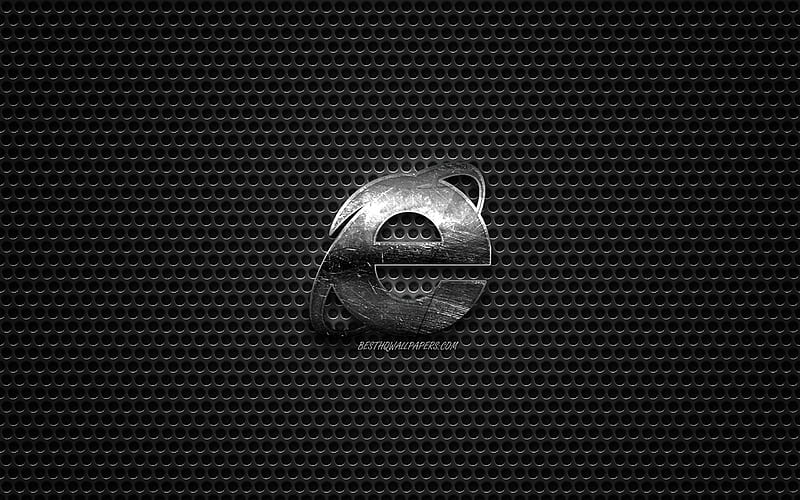 Internet Explorer logo, steel polished logo, IE emblem, brands, metal ...