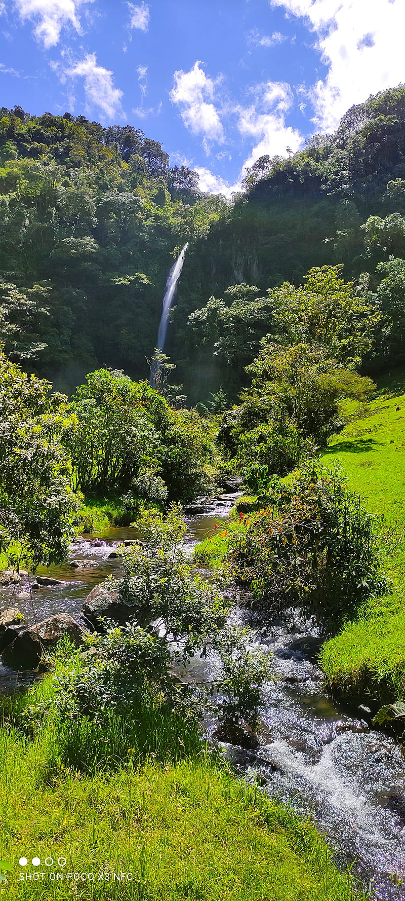Paisaje, rio, cascada, naturaleza, , landscape, HD phone wallpaper